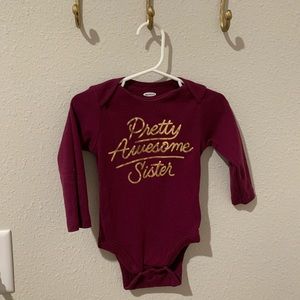 Pretty Awesome Sister Baby Bodysuit